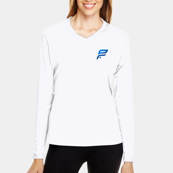Women Performance Pickleflow Long Sleeve (White) Thumbnail