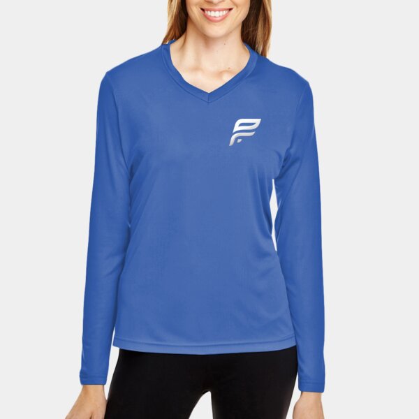 Women Performance Pickleflow Long Sleeve (Blue) Thumbnail
